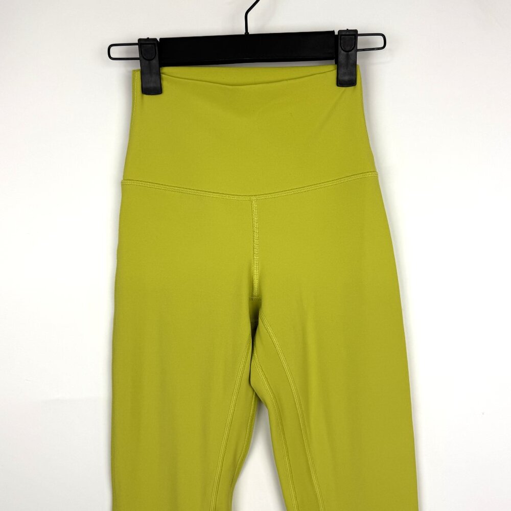 Lululemon Align High-Rise Pant 25" Yellow Pear Size 2 - Picture 3 of 8
